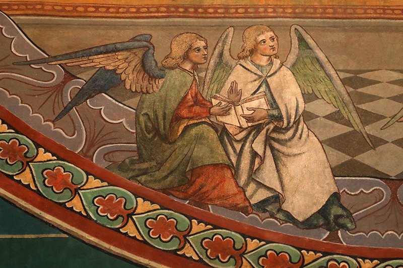 Detail eines Wandbildes im Hochchor von St. Severin (c) SilviaBins