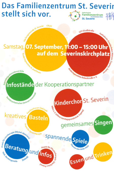 Plakat Kooperationspartnerfest Familienzentrum